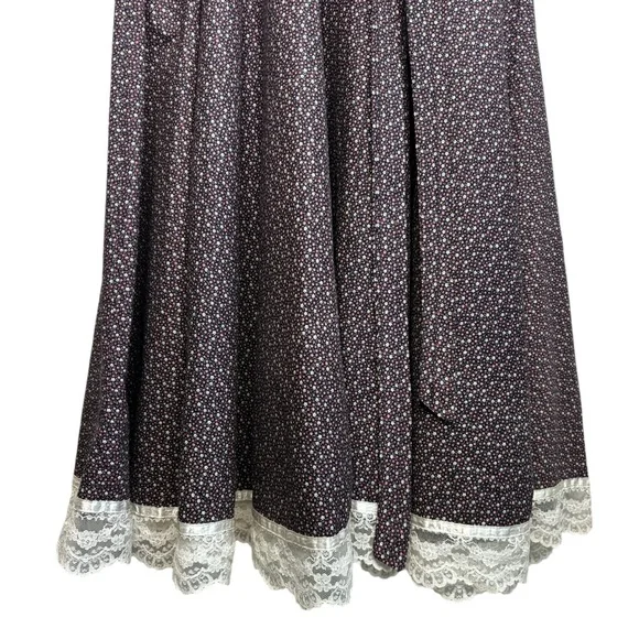 GUNNE SAX by Jessica Vintage Rare Purple Floral Prairie Dress Size 13 Sleeveless - Picture 11 of 15